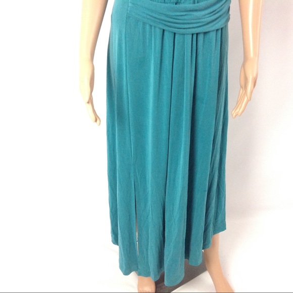 Maeve Anthropologie Dress Size L Blue Long Maxi - Picture 2 of 5